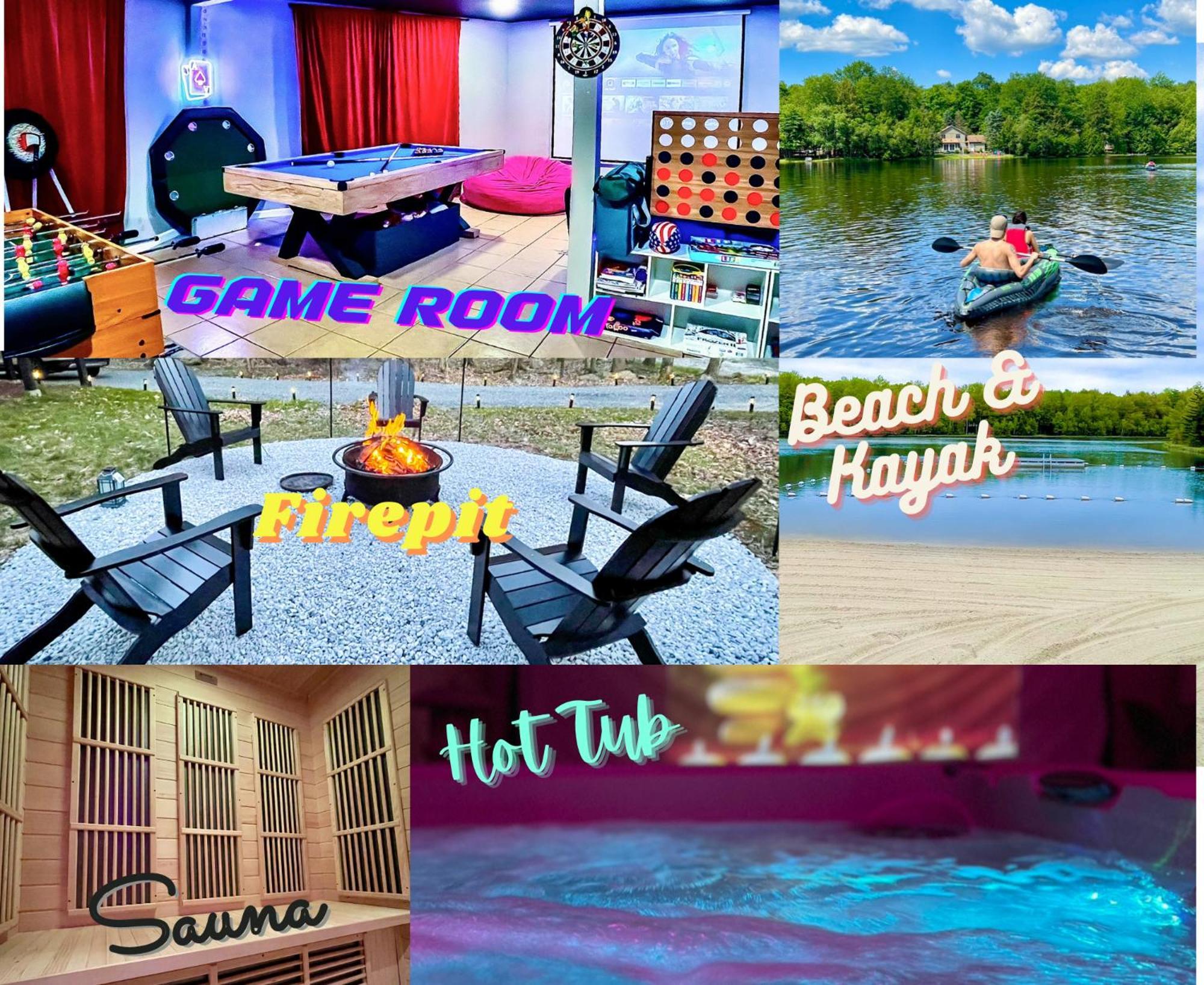 Zen Spa Oasis Retreat Sauna/Hotub/Firepit/Fun/Gameroom Blakeslee Zewnętrze zdjęcie